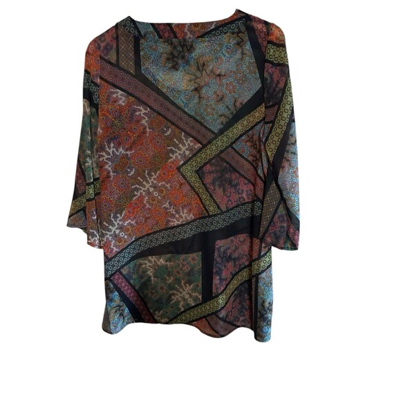 lynn ritchie silver tunic with cutout neckline‎ and matching camisole Sz M - Picture 4 of 7